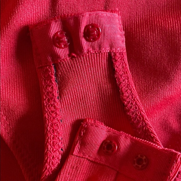 Zara Red Blouse Elegant Panty Blouse - Picture 5 of 8